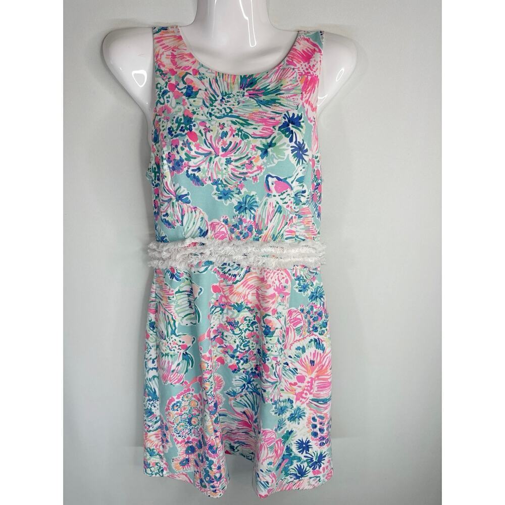 Lilly Pulitzer Serene Blue Gypsea Arden Shift Dress XS